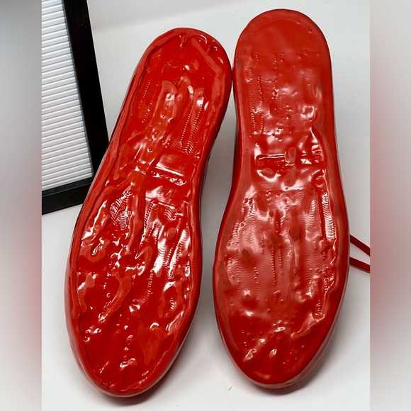 BALENCIAGA Leather High-Top Waxed Gum Sneaker - Picture 7 of 8